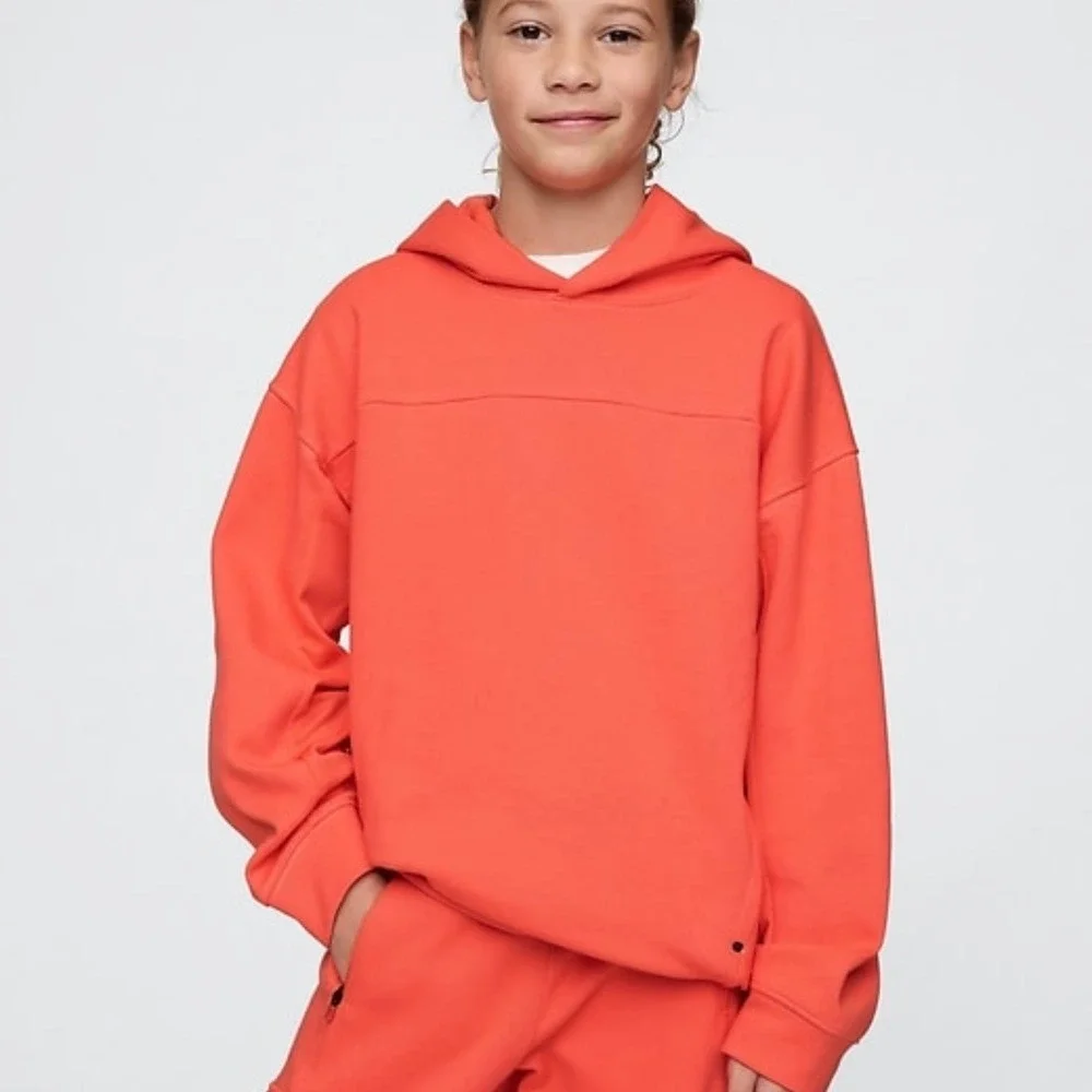 GAP Kids Hoodie Pullover Activewear Pockets Casual Comfy‎ Orange size XS